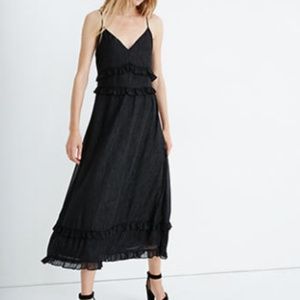 NWT Madewell Shimmer Ruffle Cami Dress